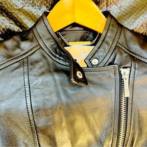 Micheal Kors Leather Moto Jacket